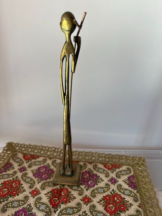 Figura de bronce estilo Gandhi