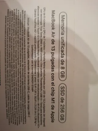 Caja MacBook Air Apple