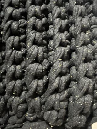 2 Bolsos Trapillo Artesanales Negro y Burdeos