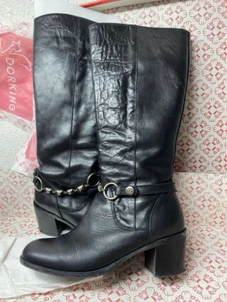 Botas altas Dorking piel negras talla 38