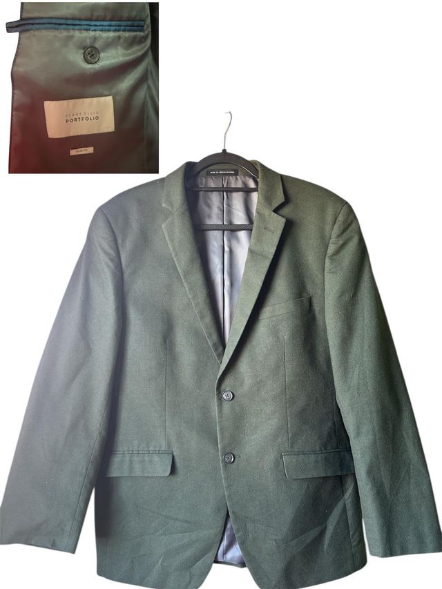 Blazer Perry Ellis Portfolio Verde Hombre