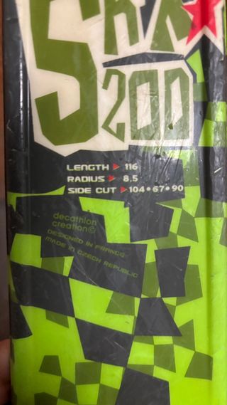 Esquís infantiles 113 cm