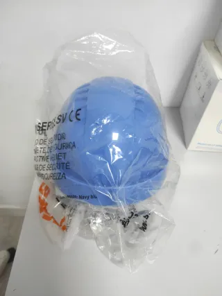 Casco de seguridad azul