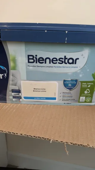 Pintura Bruguer Bienestar Blanco Lino Interior, 4L