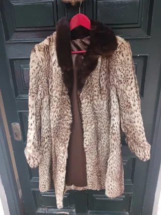 Abrigo Leopardo Mango Talla M