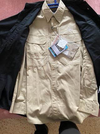 Camisa 5.11 Tactical Blue and camell