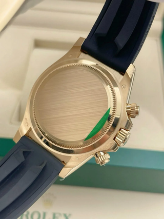 Rolex Daytona Oro Negro Correa Caucho