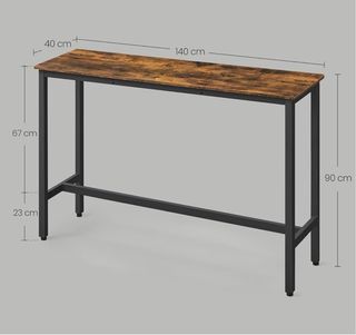 Mesa alta madera y metal