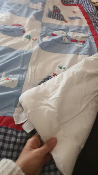 Edredón cuna patchwork animales