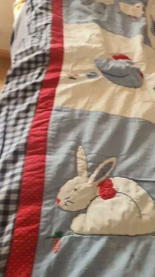 Edredón cuna patchwork animales