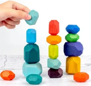 Juego apilable madera Montessori