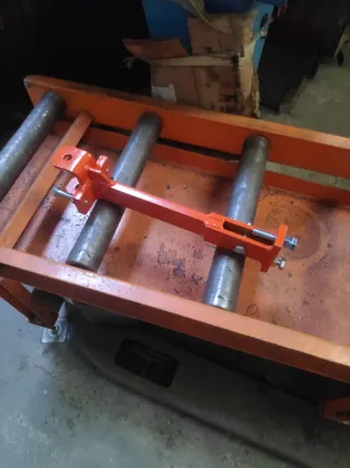 Barra unión porta aperos motocultor