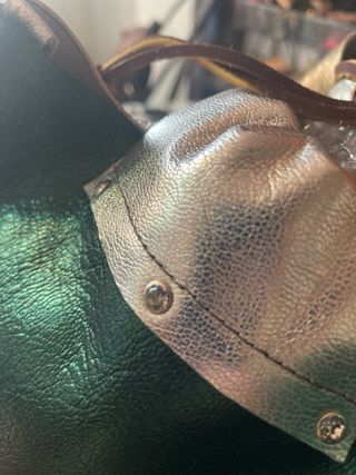 Bolso “Komebukuro “ estilo japonés en piel genuina