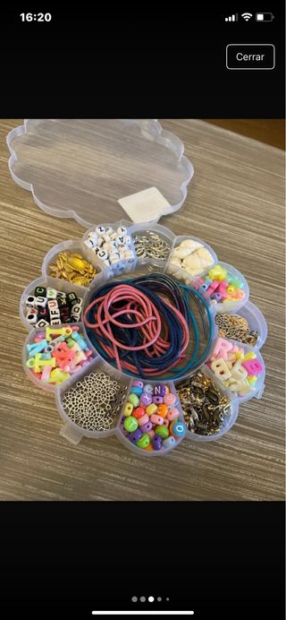 Lote abalorios para manualidades