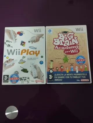 Lote 2 Juegos Wii: Wii Play y Big Brain Academy