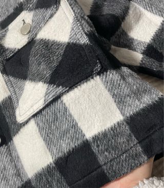 Chaqueta de cuadros talla XS Zara