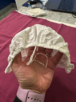 2 cuffiette neonato fatte a mano fine 800