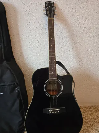 Guitarra Electroacústica Negra