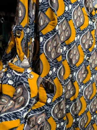 Camisa vintage mujer talla 44 viscosa