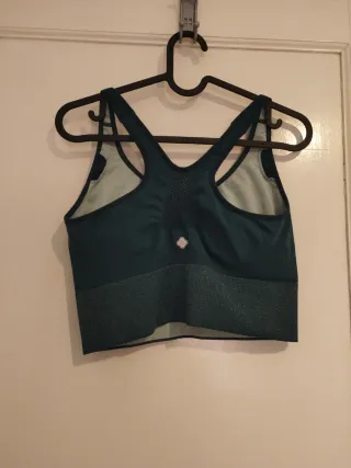 Sujetador deportivo verde azulado