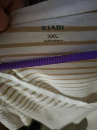 Camiseta manga larga rayas mujer XXXL