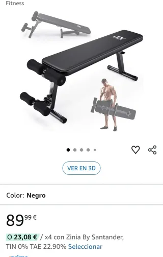 Banco de pesas Musculatura, FITNESS ajustable