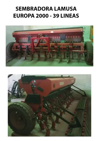 Sembradora Lamusa Europa 2000 - 39 Líneas