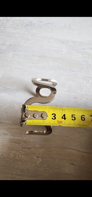 Pulsera Plata Maciza Diseño Ondulado