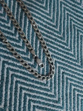 Cadena de plata grande.60 cm.5cm ancho