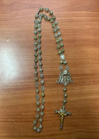 Rosario antiguo filigrana cordobesa