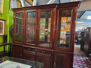 Móvel de Sala/Escritório em Madeira e Vidro