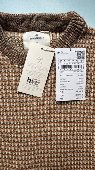 Jersey Springfield Talla S - NUEVO