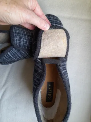 Zapatllas Pantuflas lana SAULI gris