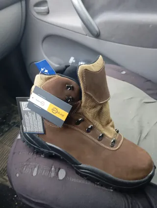 Botas de Caza Marrón y Beige