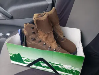 Botas de Caza Marrón y Beige