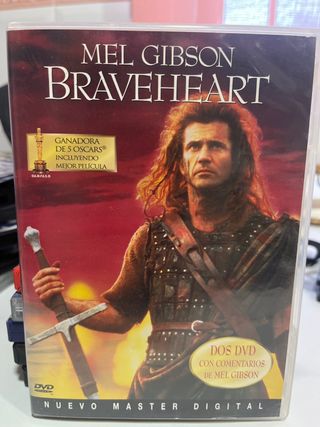 Braveheart DVD Mel Gibson Ganadora 5 Oscars