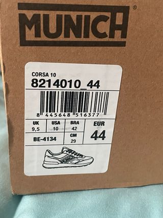 Zapatillas Munich grises y blancas sin estrenar