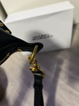 Bolso Isabel Marant Negro con Tachuelas Doradas