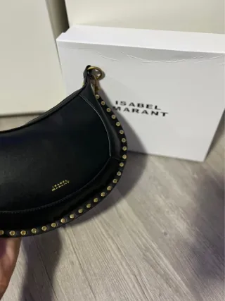 Bolso Isabel Marant Negro con Tachuelas Doradas