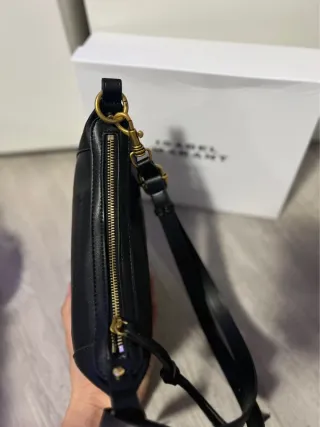 Bolso Isabel Marant Negro con Tachuelas Doradas