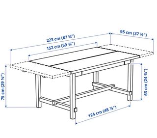 Mesa de comedor grande Ikea blanca