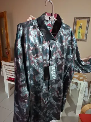 Camisa de vestir Alizeal hombre XXL/XXXL Grande