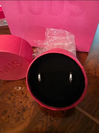 Pendientes aro Tous plata