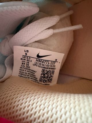 Nike Pacific Talla 40.5 Beige/Naranja/Blanco