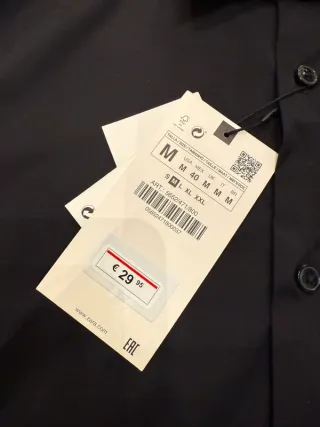 Camisa Zara Negra Talla M