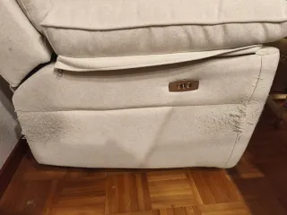 Sofá eléctrico tres plazas easy clean