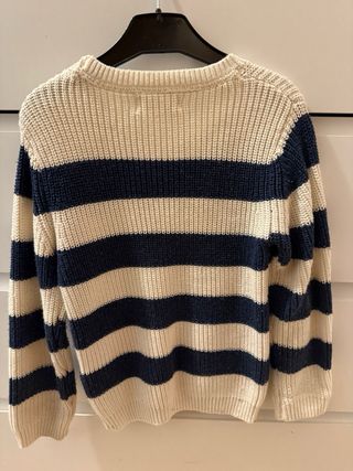 Jersey rayas azul y blanco 98cm