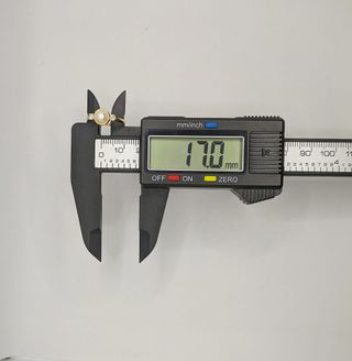 Anillo de oro de 18k con Perla, 0.89 g, T-14.