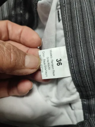 Pantalón Baserri rayas grises