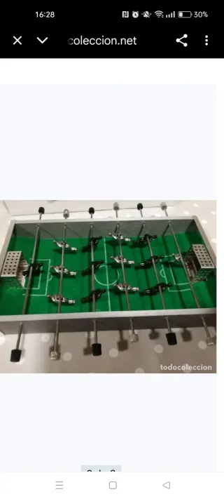 Mini futbolín de mesa